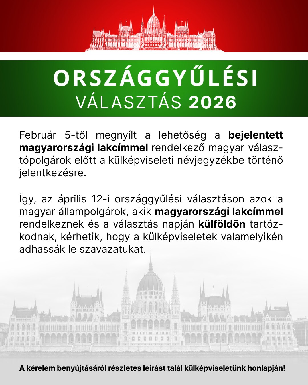 Országgyűlési választások – 2026 április 12.